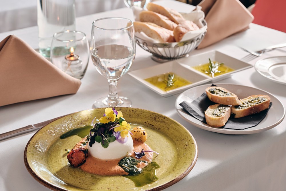 A Fish Called Avalon Burrata and Bread