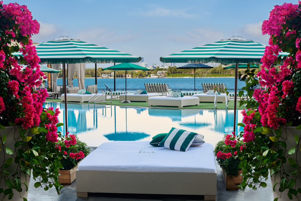 Pool and Flowers