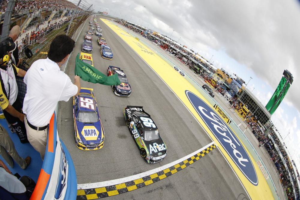 Green Flag at Start/Finish Line