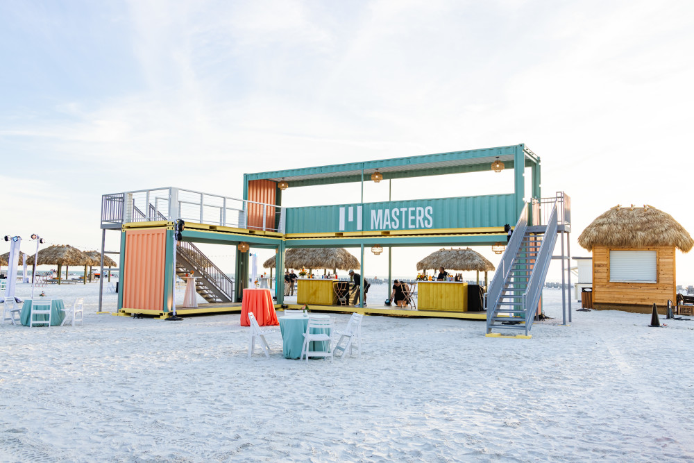 DCi can take your beach event to new heights with a custom branded container bar.