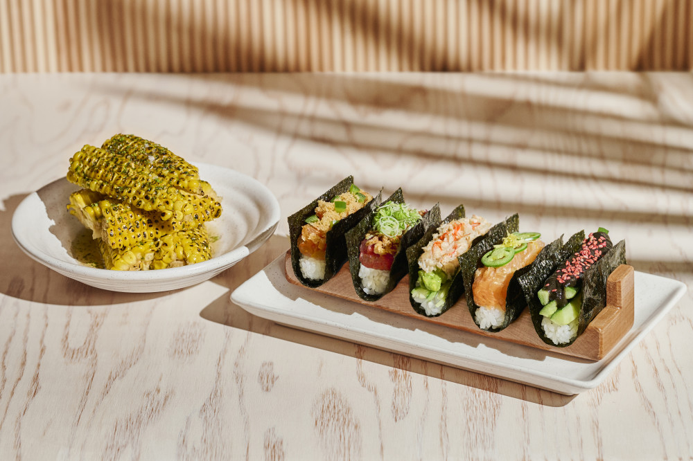 Corn Ribs and a Miami Spice Temaki Set (Both Exclusive to Miami Spice)