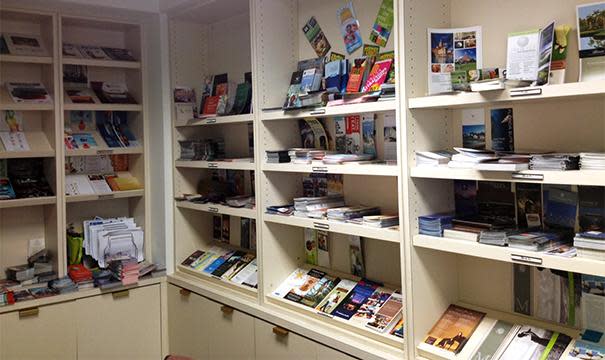 Brochures room for visitors