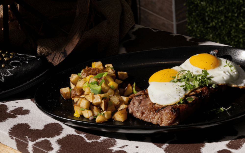 STEAK AND EGGS