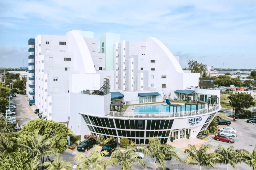 Hotel aerial view