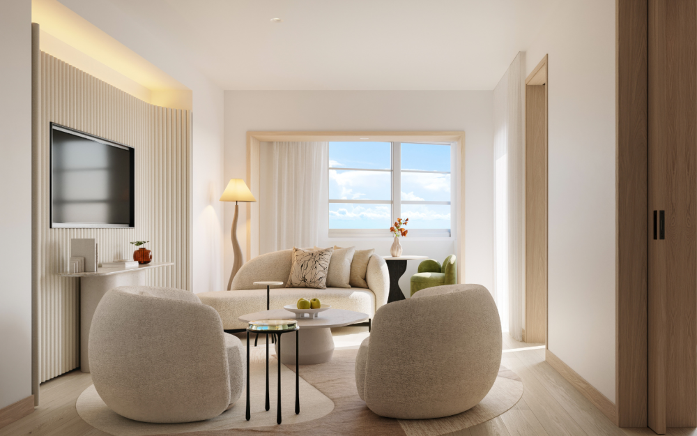 Ocean View King Suite- Living Room
