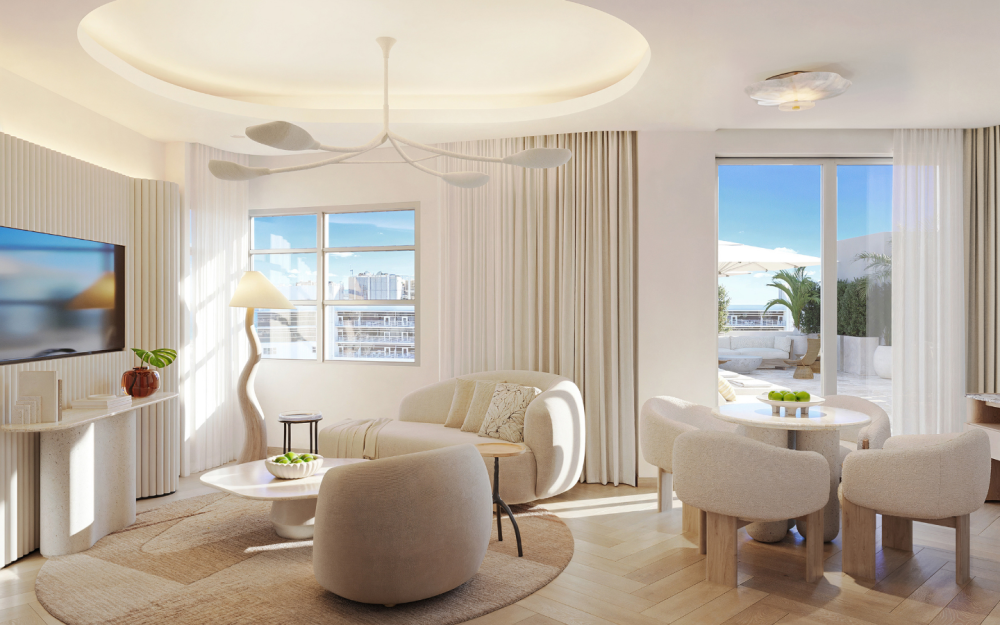 City View Penthouse-Living Room