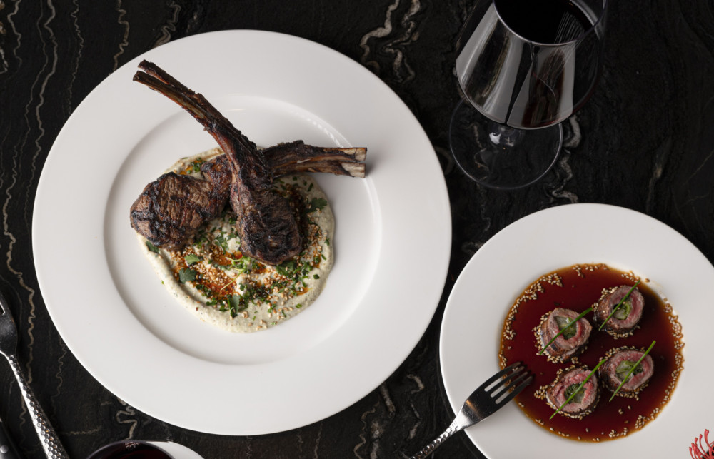 Australian Lamb Chops  & Beef Tenderloin Negimaki