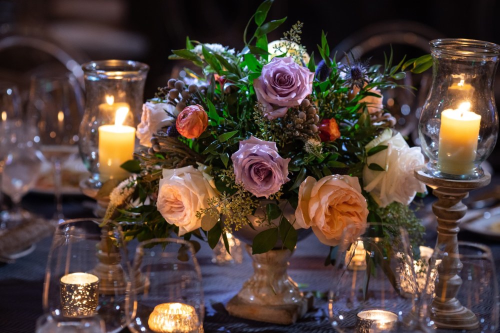 Secret Garden Soiree Awards Dinner centerpiece Four Seasons