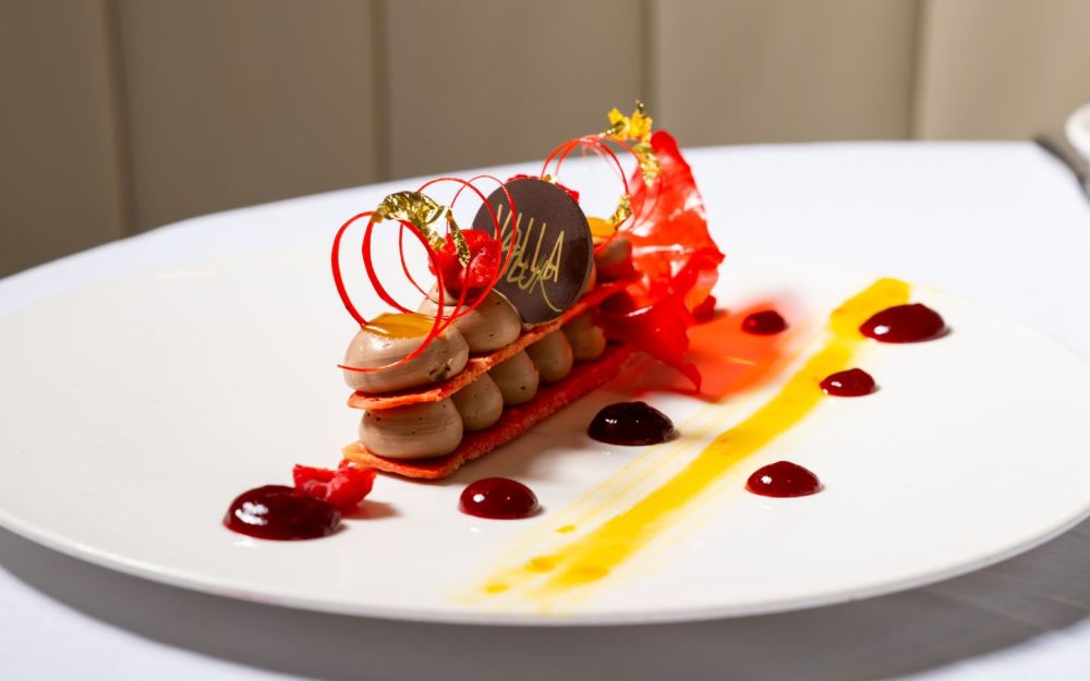 Exquisite and delicious dessert by executive chef Gerson Pineda