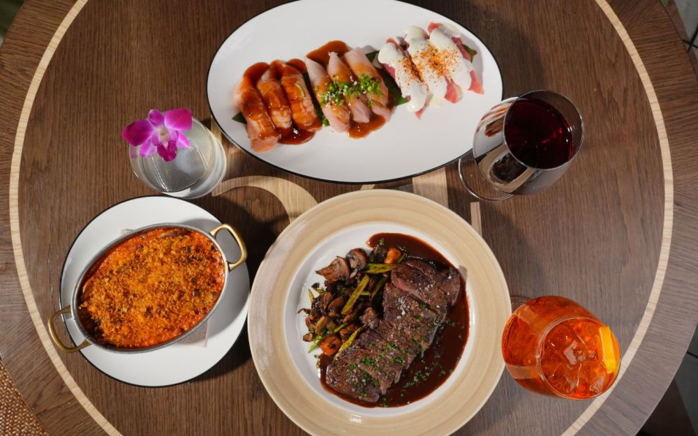 Nigiri Experience,  Skirt Steak and Spinach Canelloni
