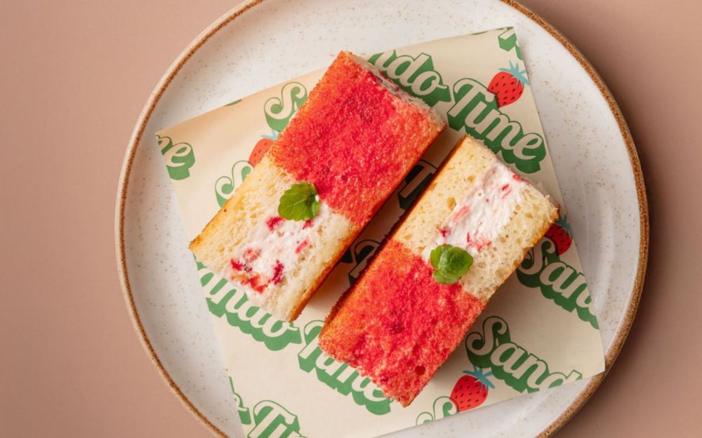 Strawberry Sando | Shokupan, Strawberries & Cream Custard, Vanilla Butter, Fresh Strawberries