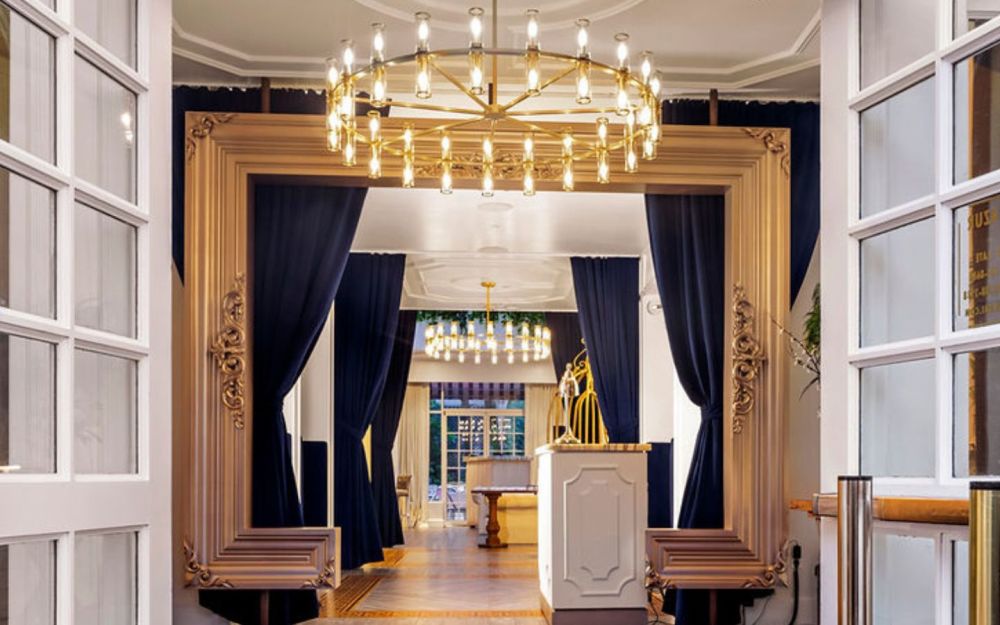 Entrance that exudes elegance and charm.