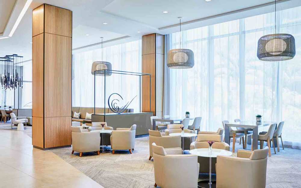 Hotel reception area