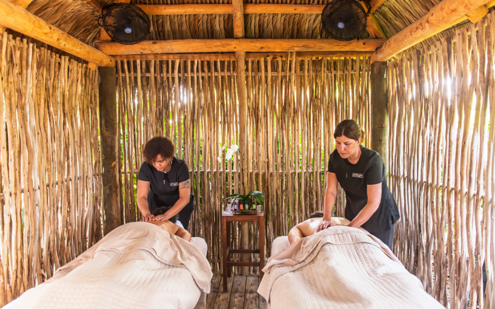 AVEDA Spa Couple's Outdoor Tiki Cabana Massage
