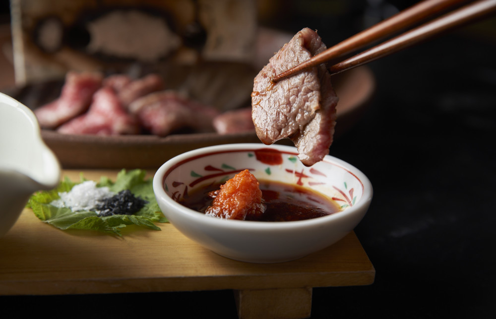 Enjoy our mouth watering Wagyu Filet Mignon served with truffle salt, ponzu with radish, and yuzu kosho.