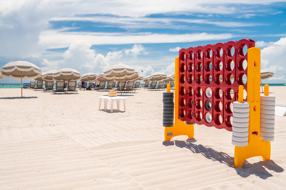 Just a block from The W and The Setai, our reserved beach offers two complimentary chairs and towels for the ultimate South Beach experience.