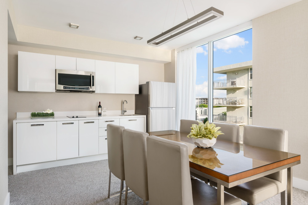 The ALTAIR Bay Harbor Two Bedroom Suite Kitchen