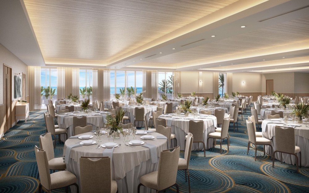 Celebrate in style in our Atlantis Ballroom, featuring contemporary design, a private terrace, and flexible space just steps from the beach.