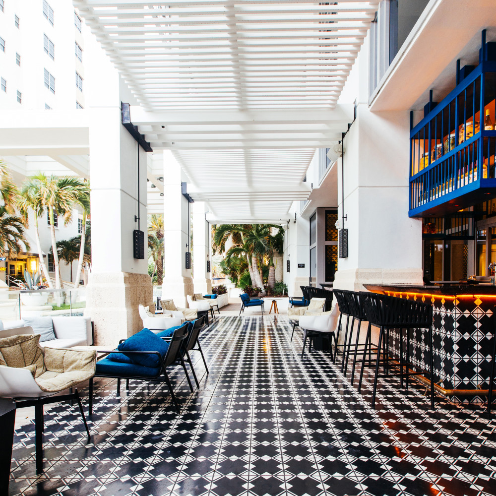 Bar Collins outdoor terrace seating