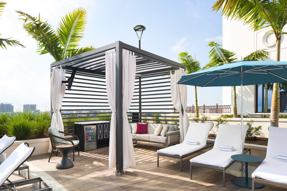 Pool side cabana