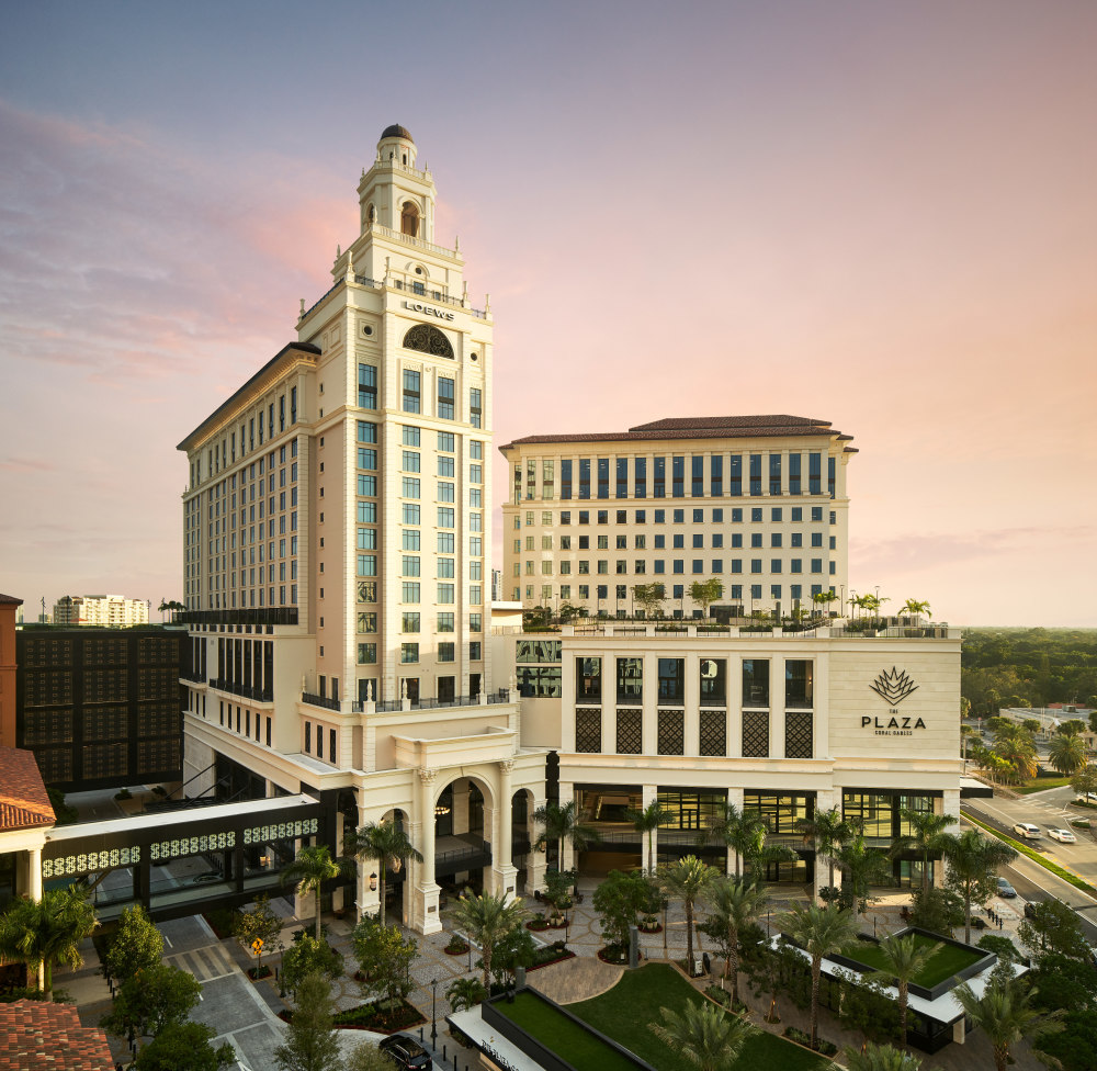 Loews Coral Gables Hotel tower at The Plaza Coral Gables