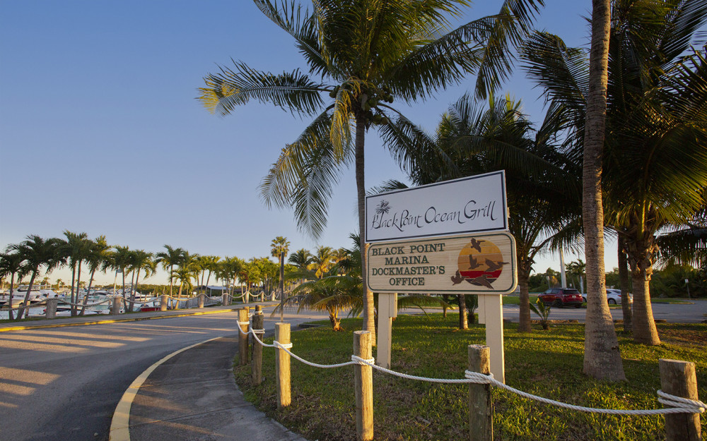 Entrance to Black Point Park and Marina