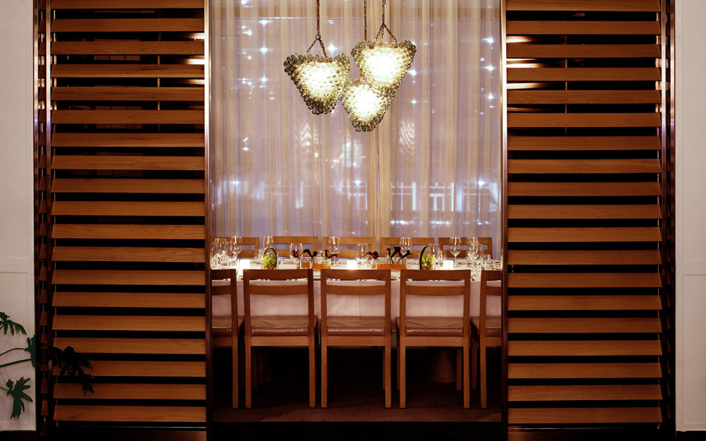 Boulud Sud Santorini private dining room