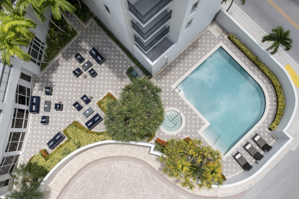 Drone Pool Shot