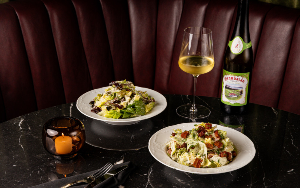 Two salads. Just crunch. The Joyce doesn’t do casual greens.