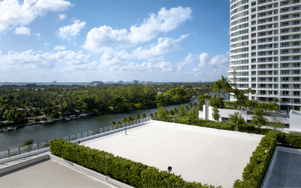 Tides Rooftop Terrace overlooking Intracoastal waterway, ideal for outdoor receptions and events