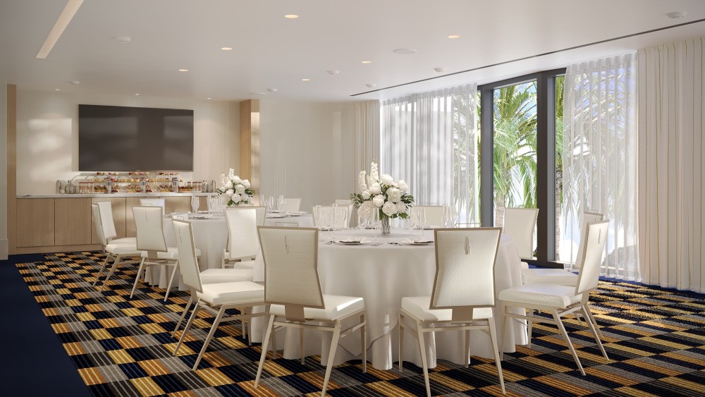 The Coastal Convention Center enables Fontainebleau Miami Beach to host more social occasions, such as galas and weddings.