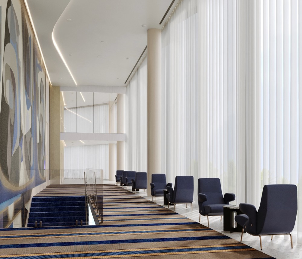 Elegant and bright with floor-to-ceiling windows, carefully curated art and furniture, and Fontainebleau hospitality.