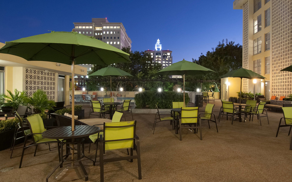 Rooftop patio