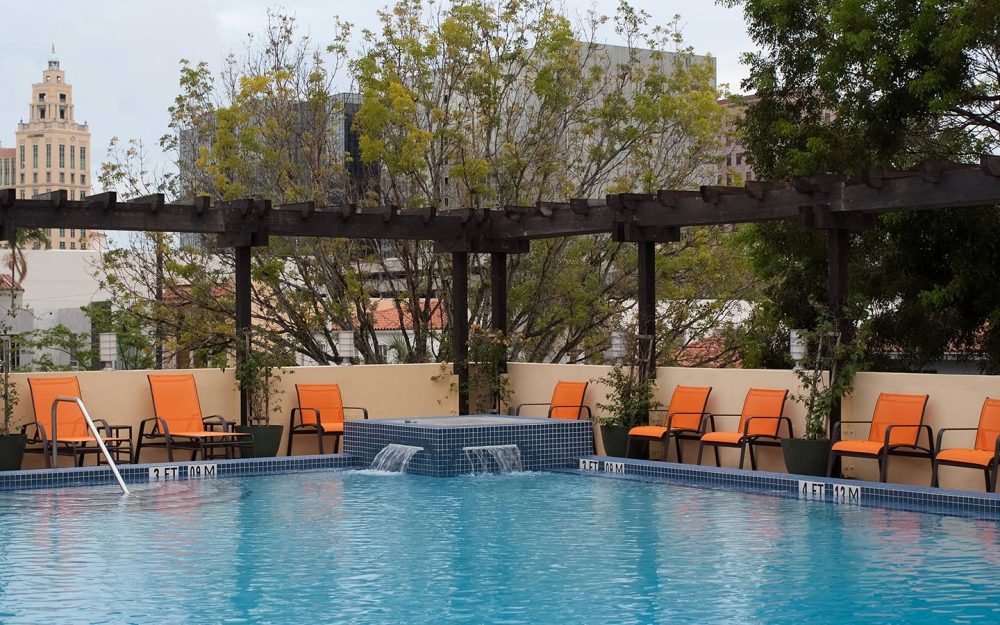 Rooftop pool