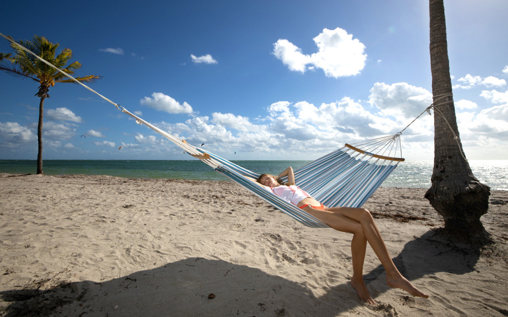 Relaxing at Crandon Park