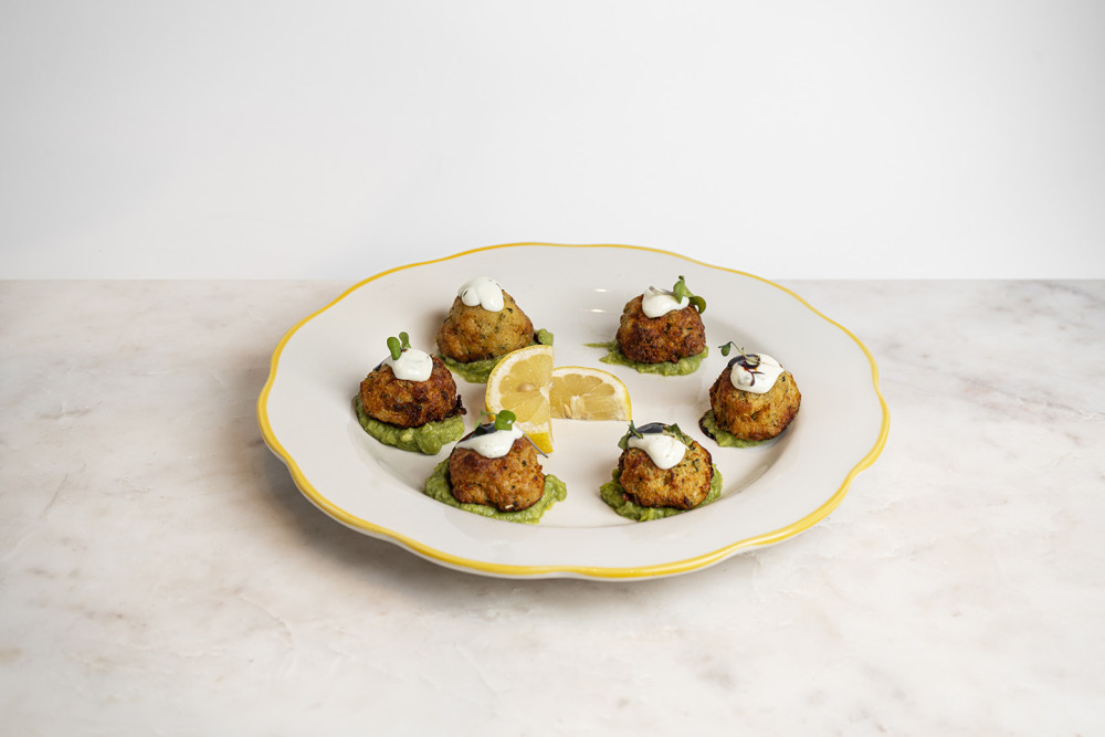 Over Avocado Paste, Dill Tartar Sauce, Balsamic & Lemon