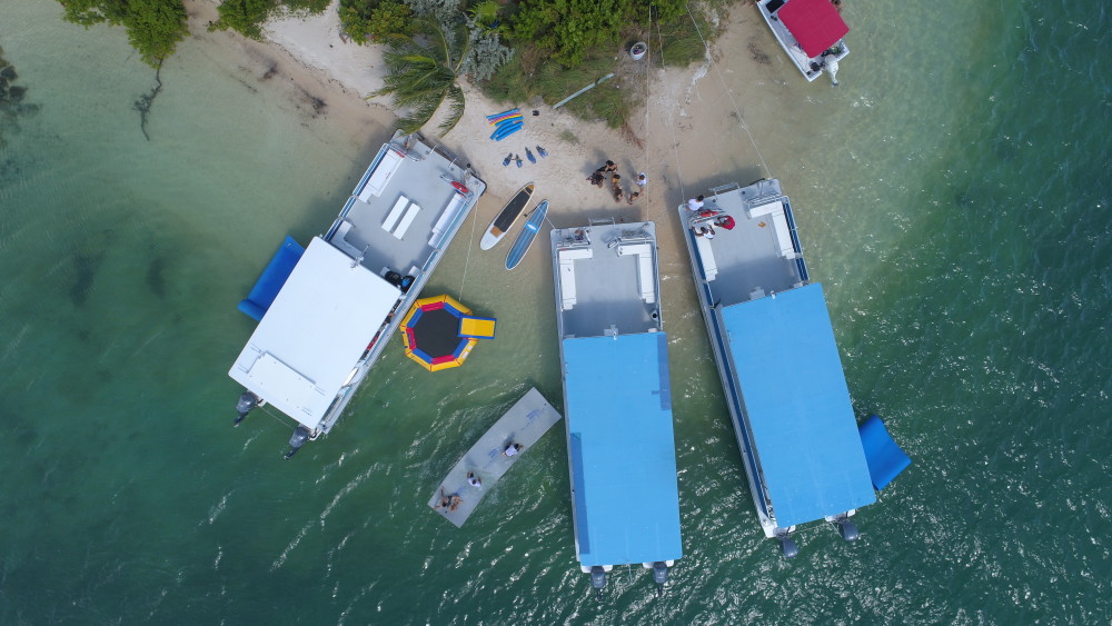Explore as ilhas privadas de Biscayne Bay.