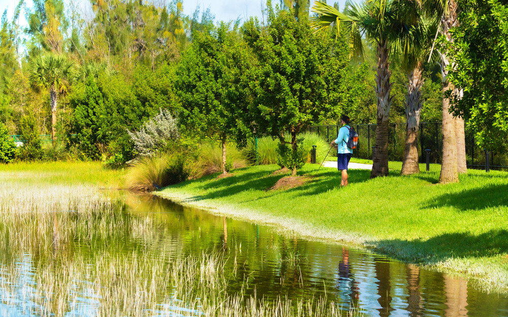 Fishing at Doral Glades Park