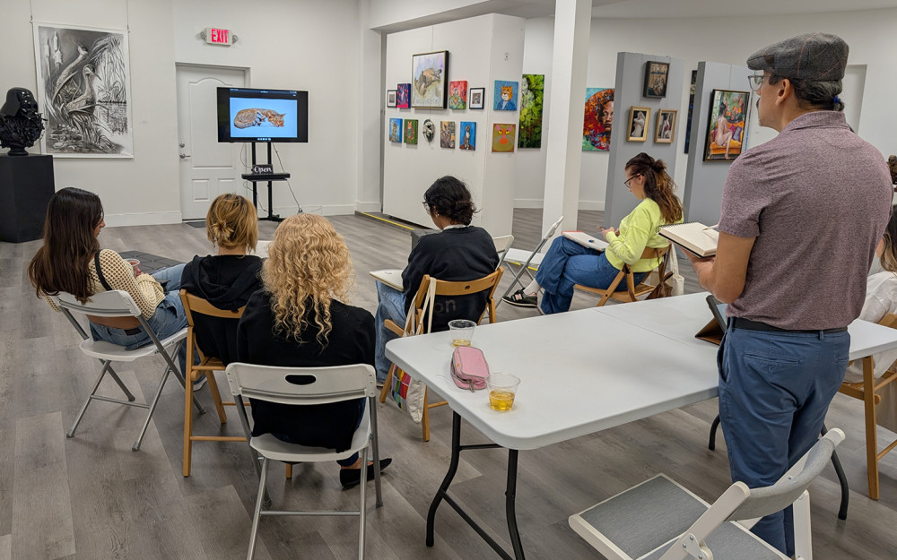 Quick drawing session at the gallery