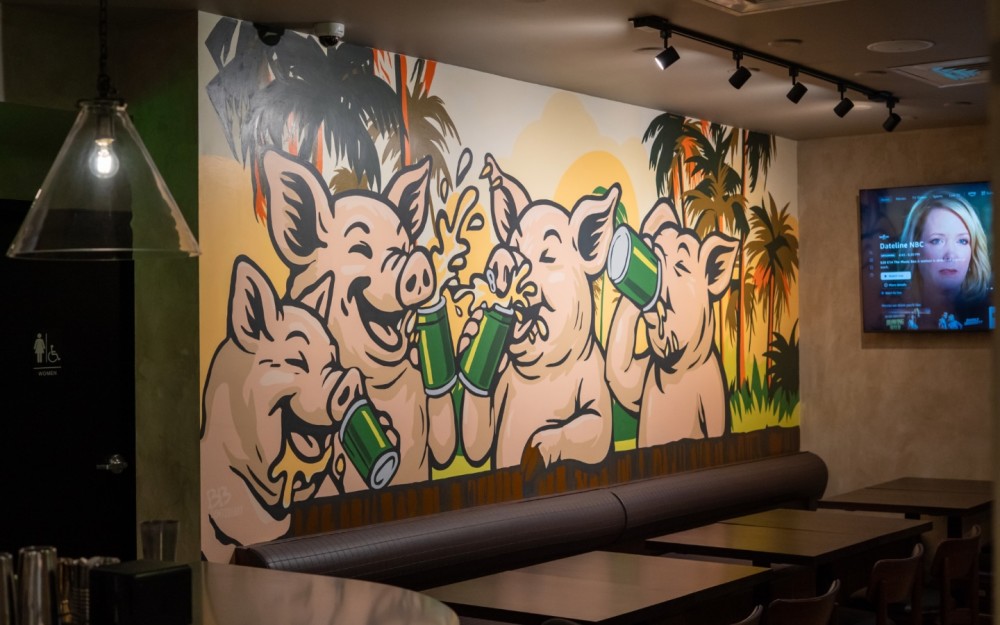 The Drinking Pigs Wall