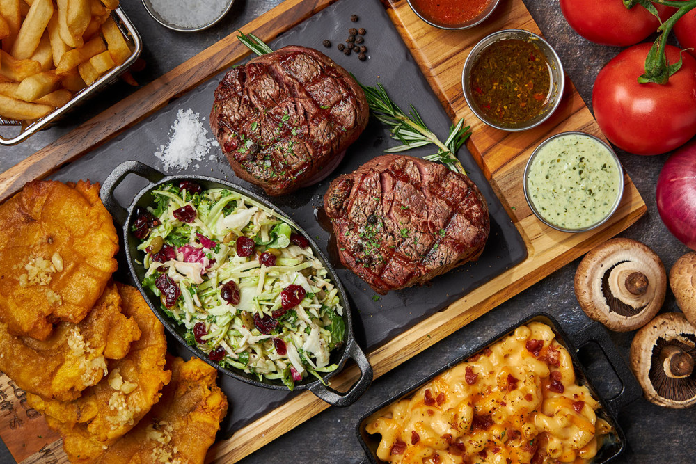 Filet Mignon With Two Sides