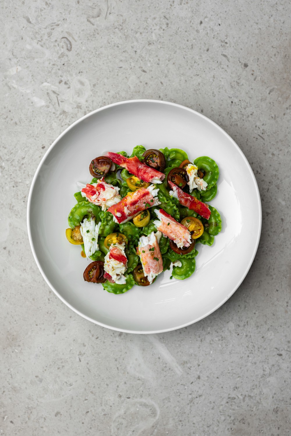 “Trafila” Creste Pasta, Light Pesto, King Crab Salad