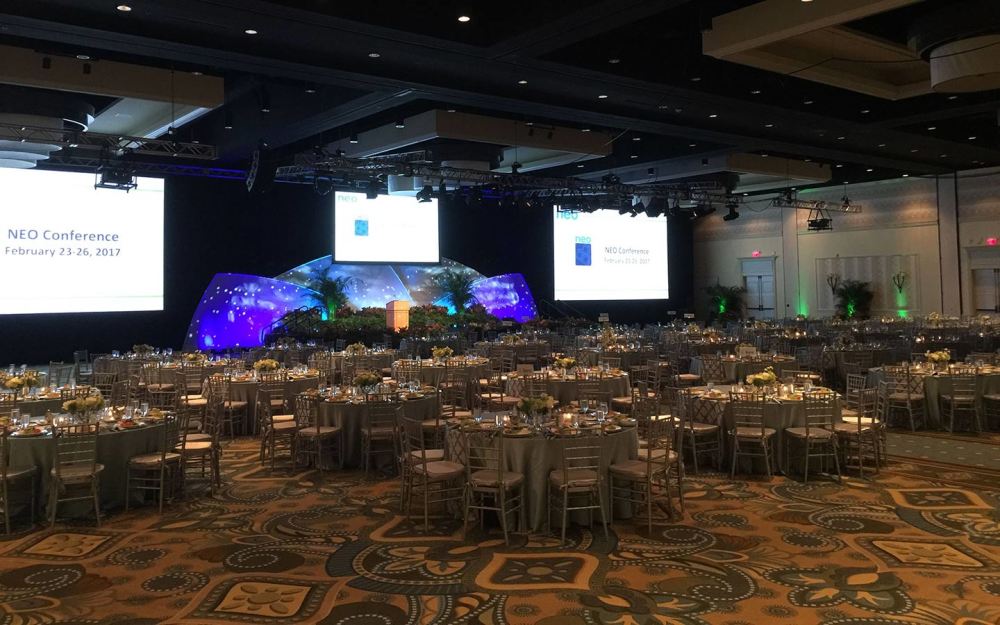 Decor for a reception and dinner