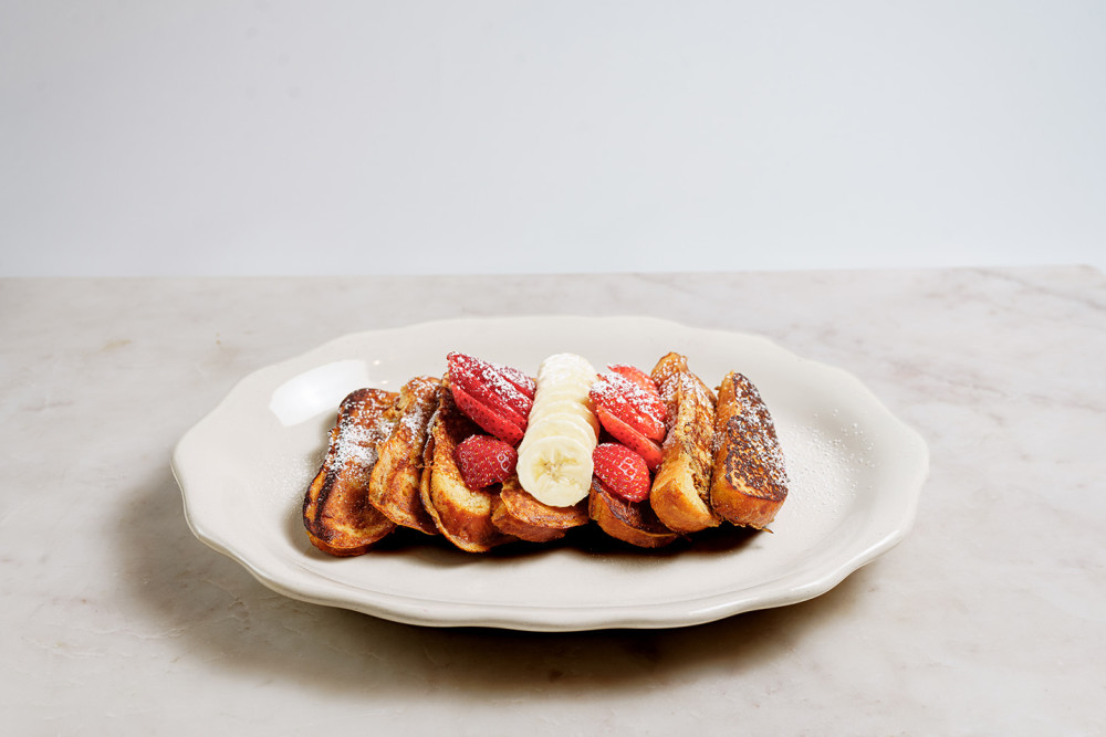 Made with our Brioche bread topped with Strawberries & Bananas