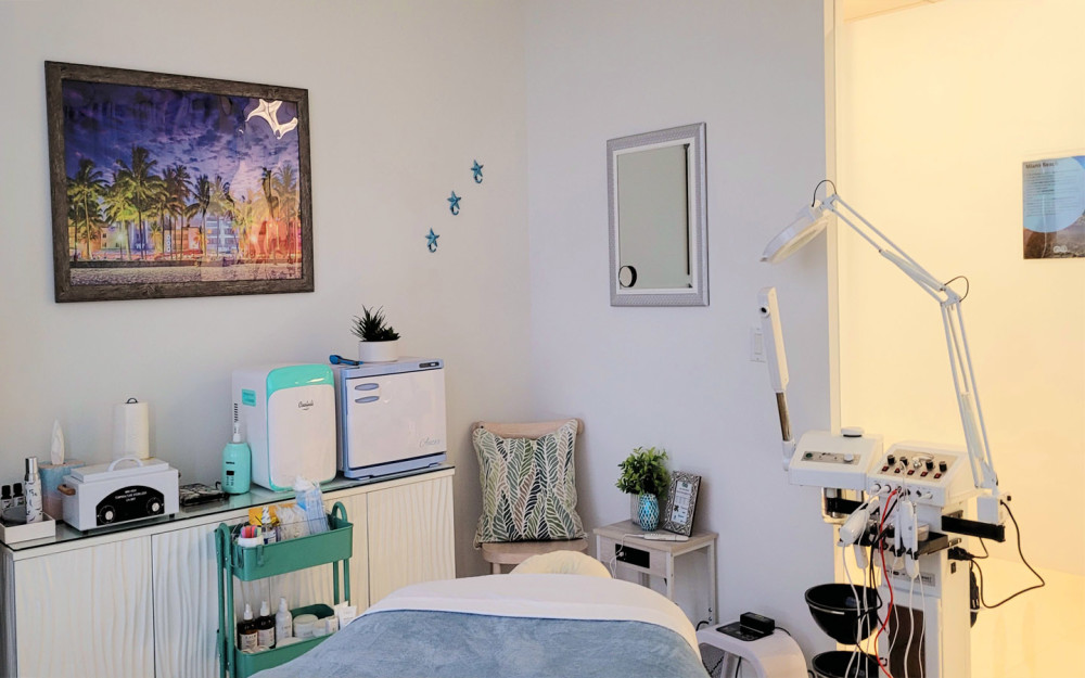 We also offer facials at our spa, utilizing the latest in skincare technology