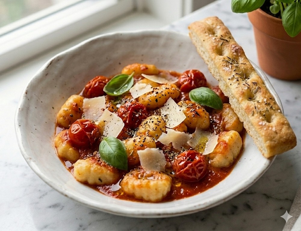 Ricotta gnocchi with pomodoro sauce
