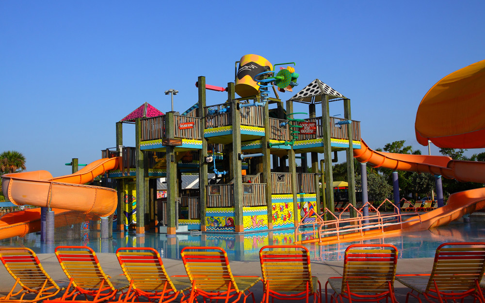 Mega slide a Grapeland Water Park