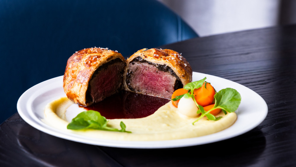 Chef Gordon Ramsay's beef wellington at Hell's Kitchen.