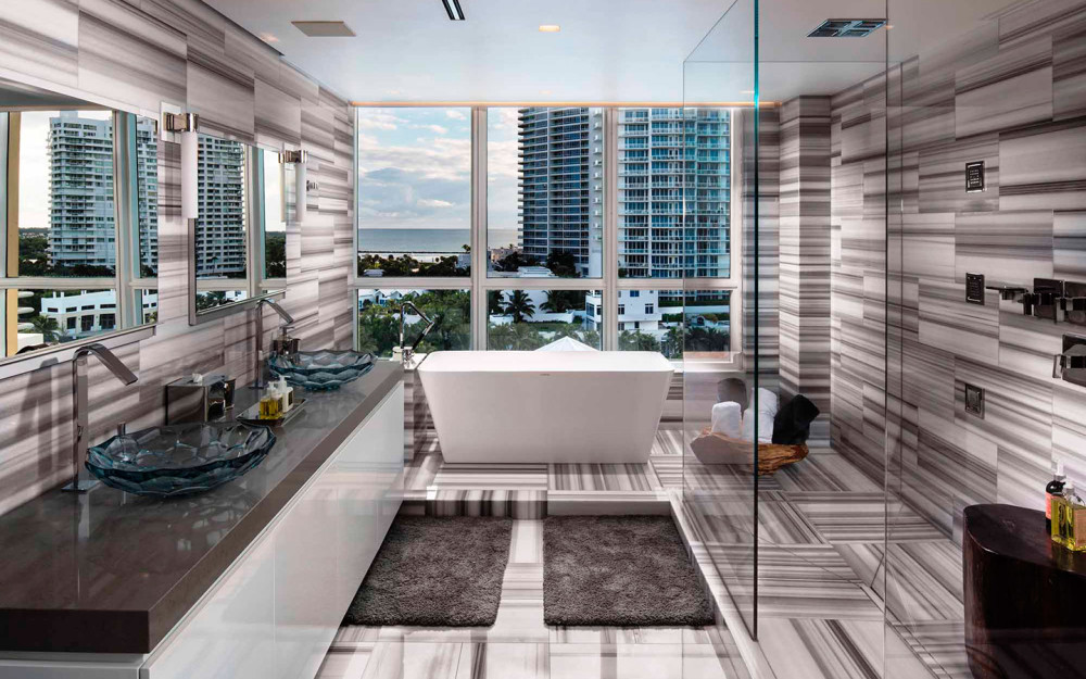 Luxury penthouse bathroom