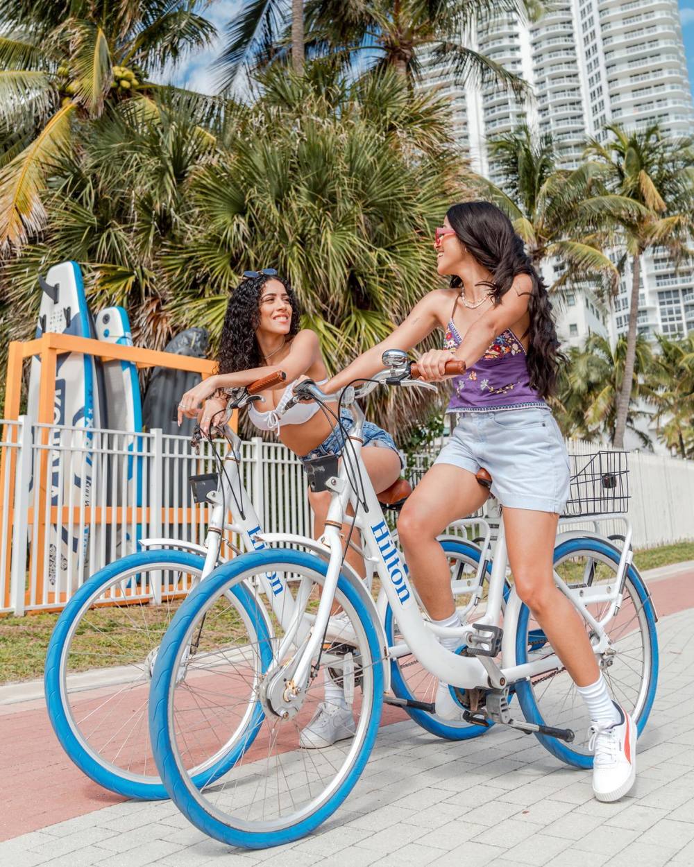Bike rental amenity included with stay